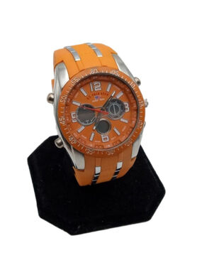 Men's U.S. Polo Assn. Watch One Size Orange Silver